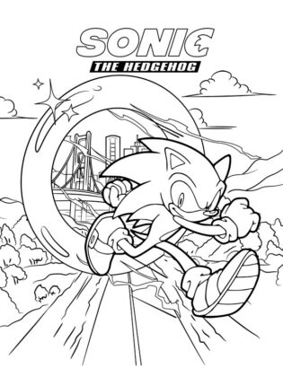 disegno di sonic