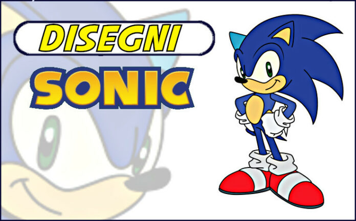 sonic da colorare