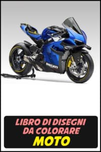 moto da colorare pdf