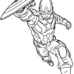 capitan america da colorare