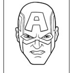 capitan america da colorare