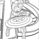 capitan america da colorare