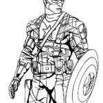 capitan america da colorare