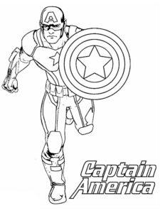 capitan america da stampare