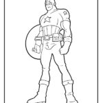 disegni capitan america da colorare