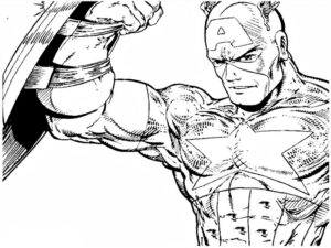 disegni capitan america da colorare