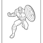 disegni capitan america da colorare