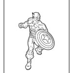 disegni capitan america da colorare