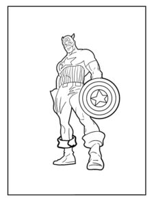 disegni capitan america da colorare