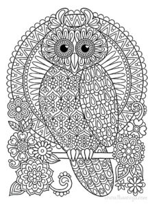 disegni da colorare mandala animali