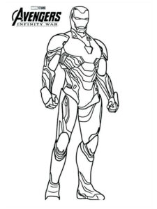 disegni iron man da colorare