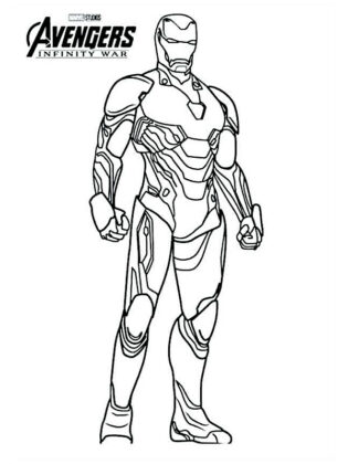 disegni iron man da colorare