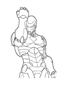 disegni iron man da colorare