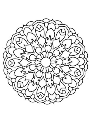 disegni mandala da colorare per adulti