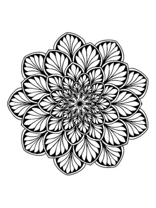 disegni mandala da colorare per adulti