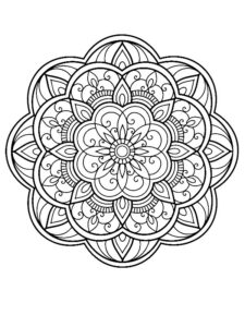 disegni mandala da colorare per adulti