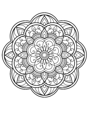 disegni mandala da colorare per adulti