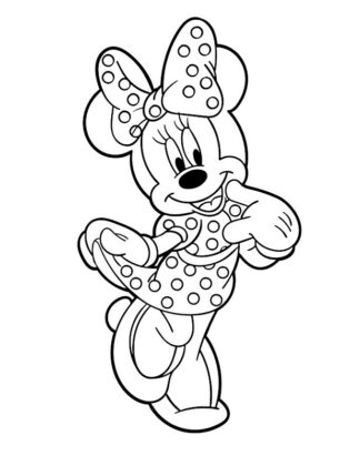 disegni minnie da colorare