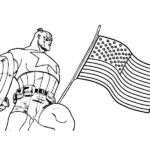 immagini capitan america da colorare