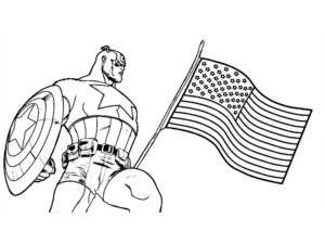 immagini capitan america da colorare