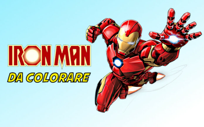iron man da colorare