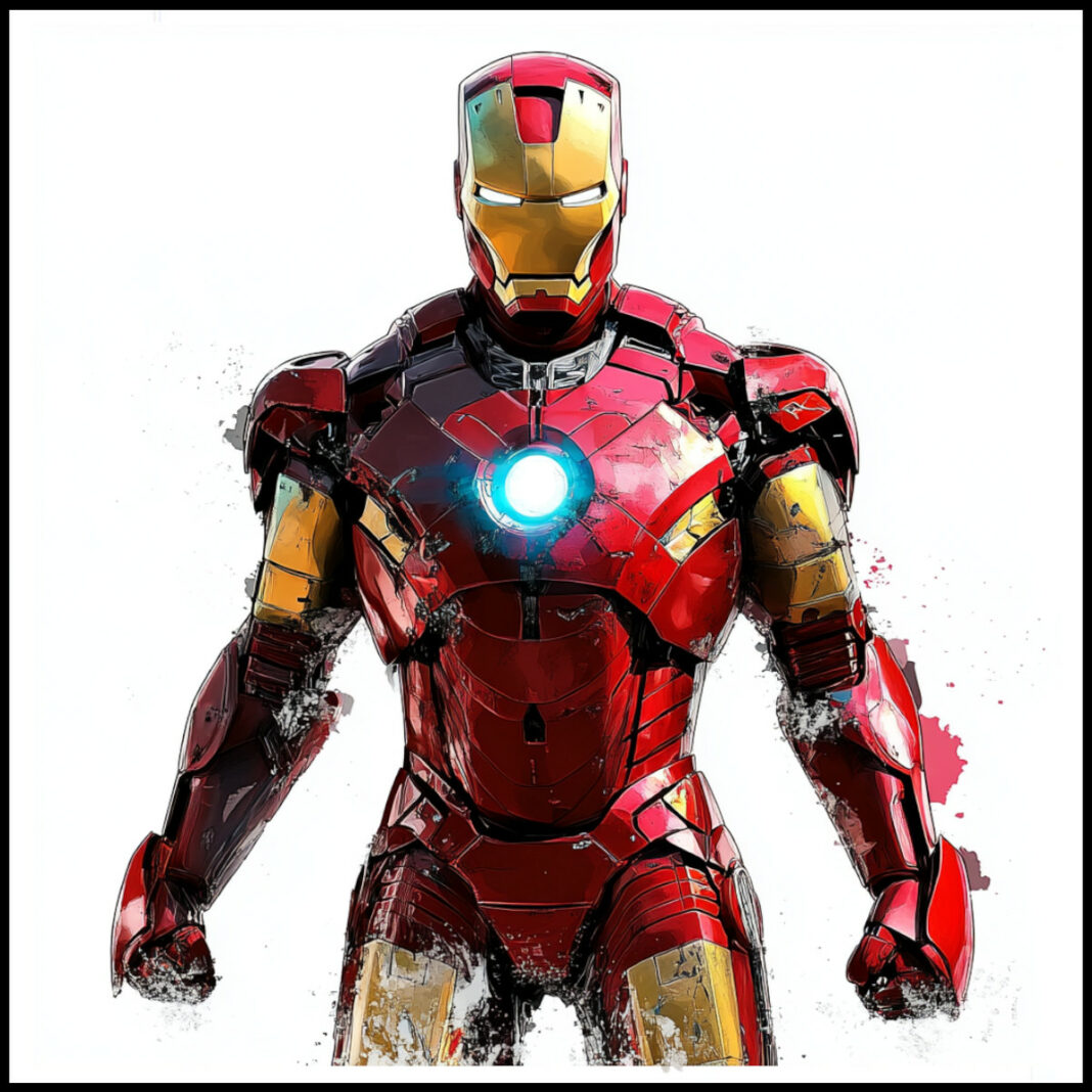 iron man da colorare