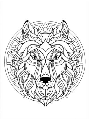 mandala animali da colorare