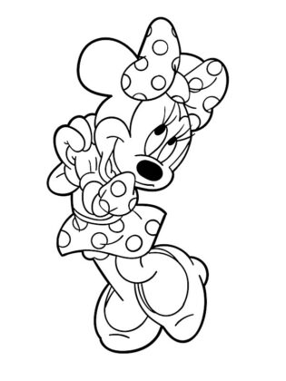minnie da colorare