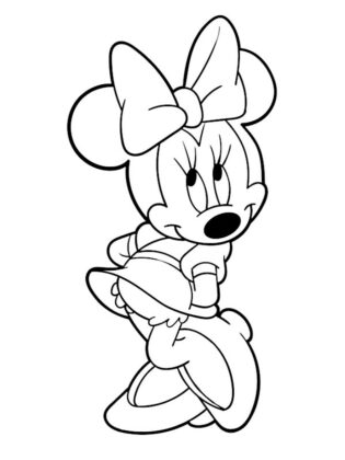 minnie da colorare