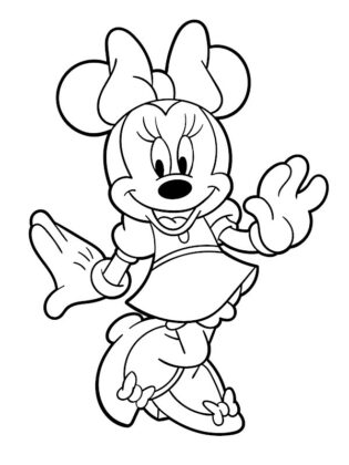 minnie da colorare