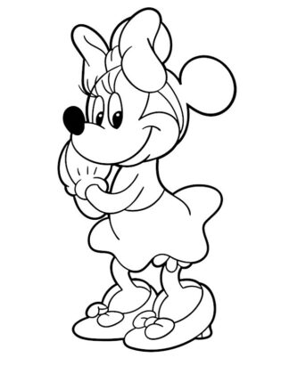 minnie da colorare