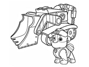 rubble paw patrol da colorare