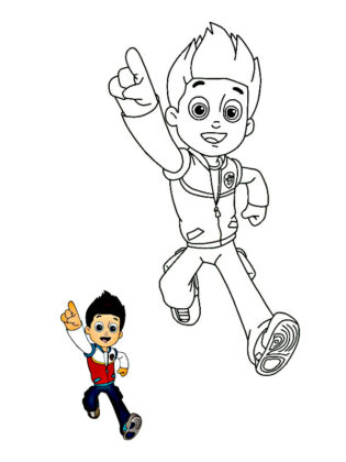 ryder paw patrol da colorare