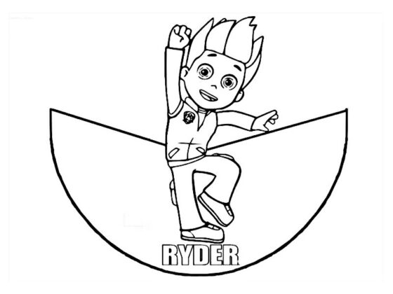 ryder paw patrol da colorare