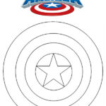 scudo di capitan america da colorare