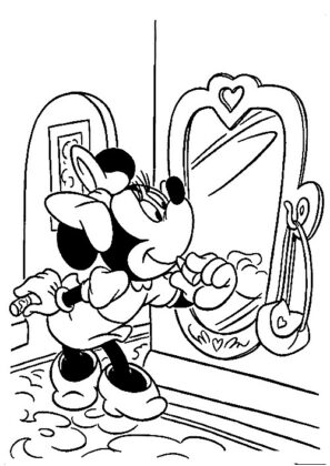 stampare minnie da colorare