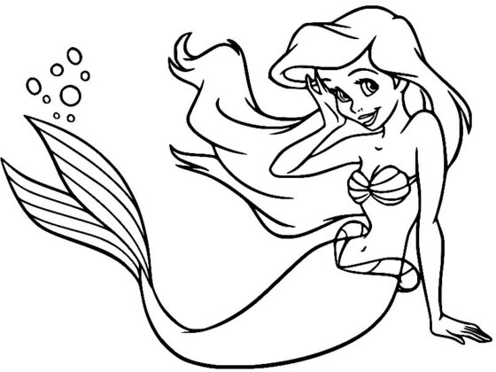 ariel da colorare