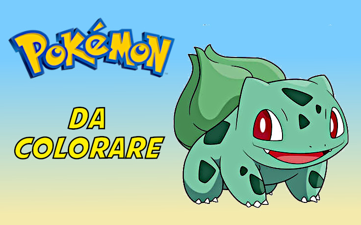 bulbasaur da colorare