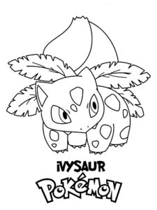 bulbasaur pokemon da stampare