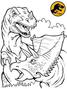 dinosauro t rex da colorare