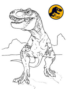 dinosauro t rex da colorare