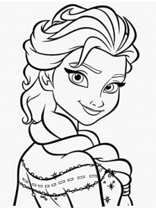 disegni da colorare elsa