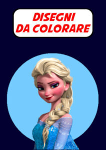 elsa da colorare