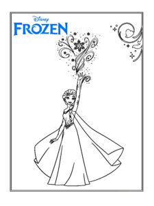 elsa frozen 2 da colorare