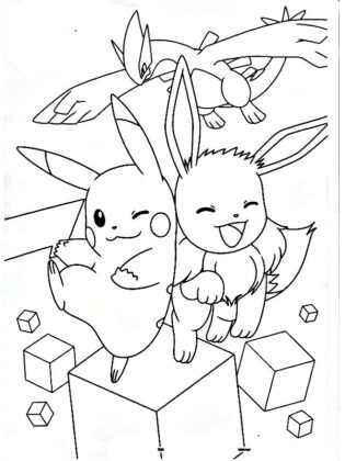 evoluzioni eevee da colorare
