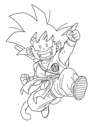 goku da colorare