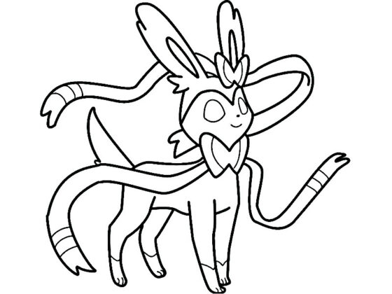 pokemon eevee da colorare