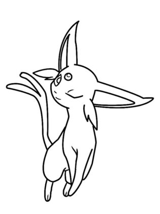 pokemon eevee da colorare