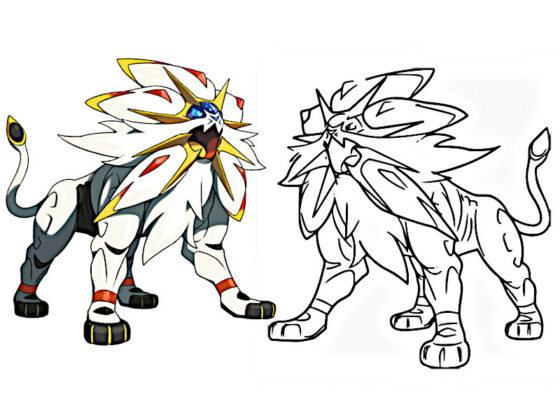 pokemon leggendari da colorare sole e luna