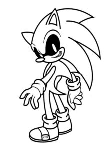 sonic exe da colorare